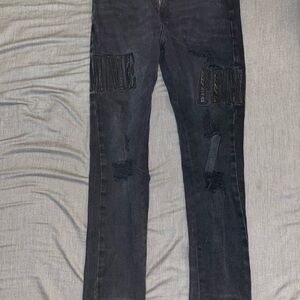 Homme Femme Distressed Jeans